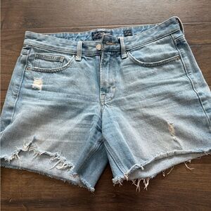 Lucky Brand Light Wash Distressed Denim Cutoff Shorts